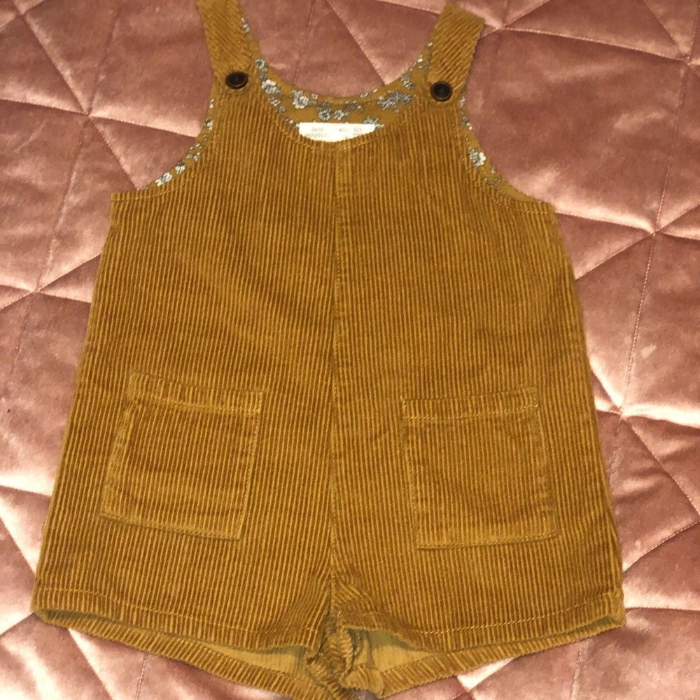 Corduroy shorts jumper